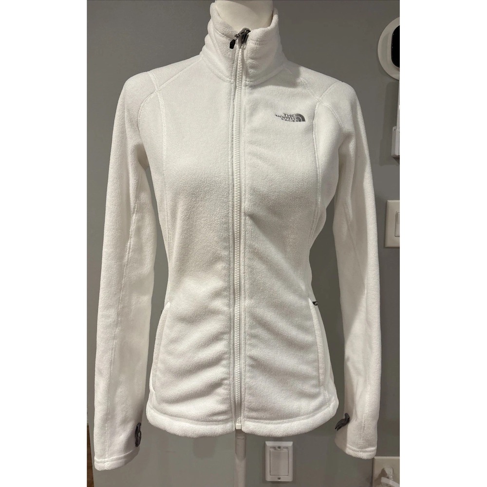 The North Face Women's White Fleece Jacket Small